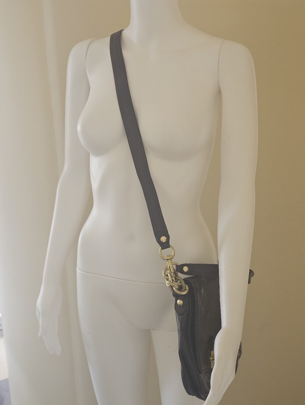 Vintage Coach Poppy Leather Pushlock Flap Bag #17925 Black Convertible Crossbody - Picture 15 of 16